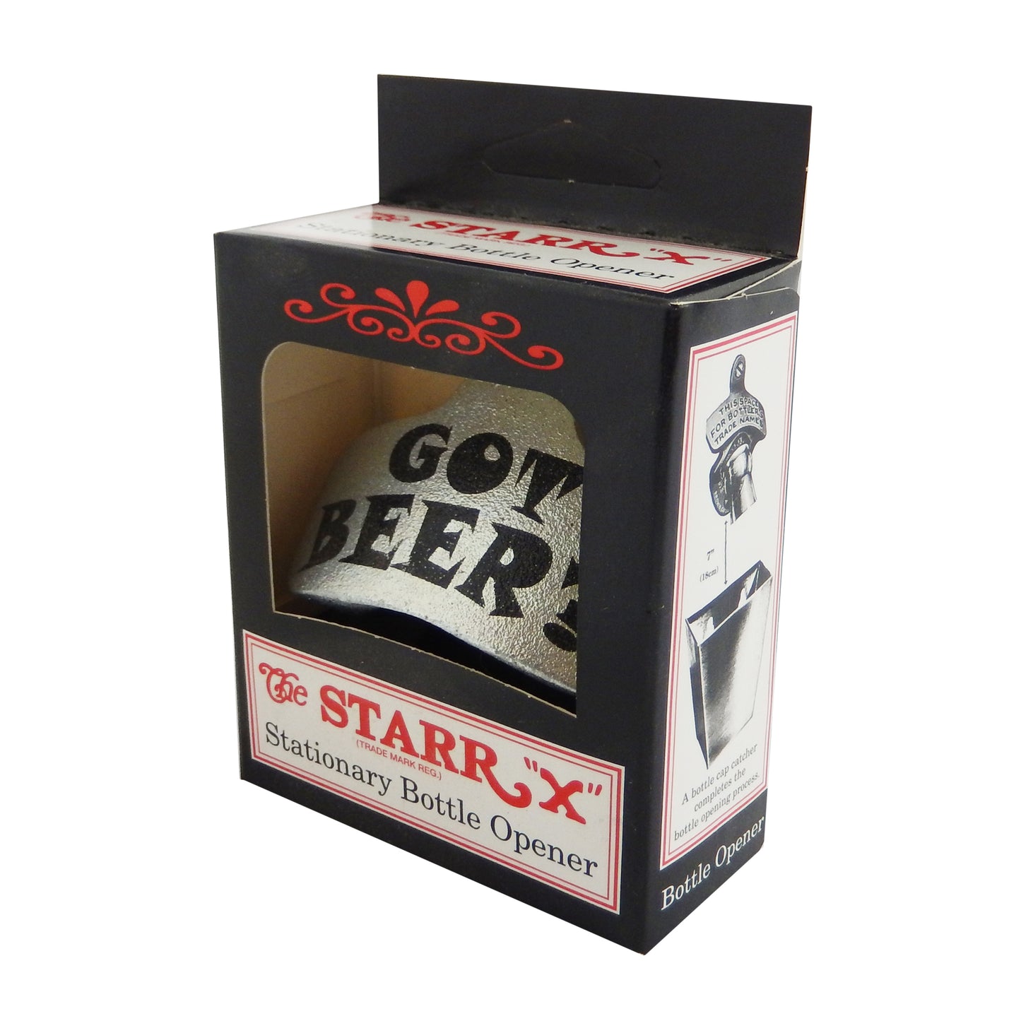 Starr X Got Beer? Cast Iron Beer Soda Bottle Opener Wall Mounted Zinc Plated