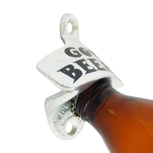 Starr X Got Beer? Cast Iron Beer Soda Bottle Opener Wall Mounted Zinc Plated
