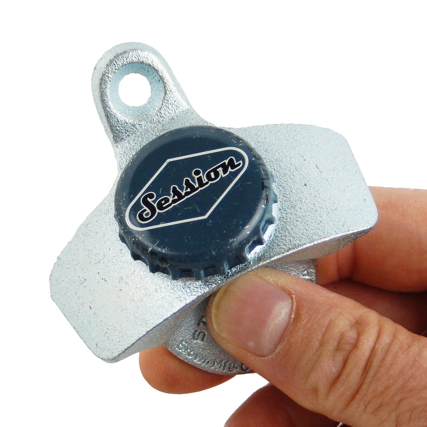 Starr X Cast Iron Session Beer Cap Soda Bottle Opener Wall Mounted Zinc Plated
