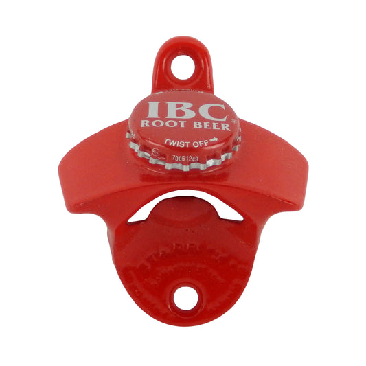 Red Starr X IBC Root Beer Cast Iron Beer Bottle Opener Wall Mount Powder Coated