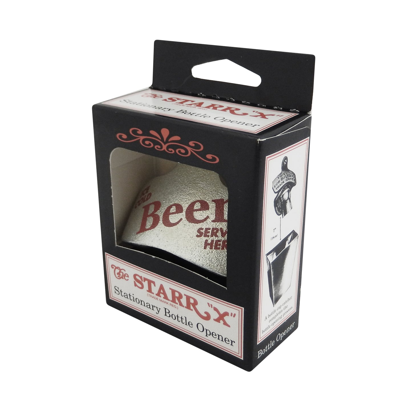Starr X Ice Cold Beer Served Here Soda Bottle Opener Wall Mounted Zinc Plated