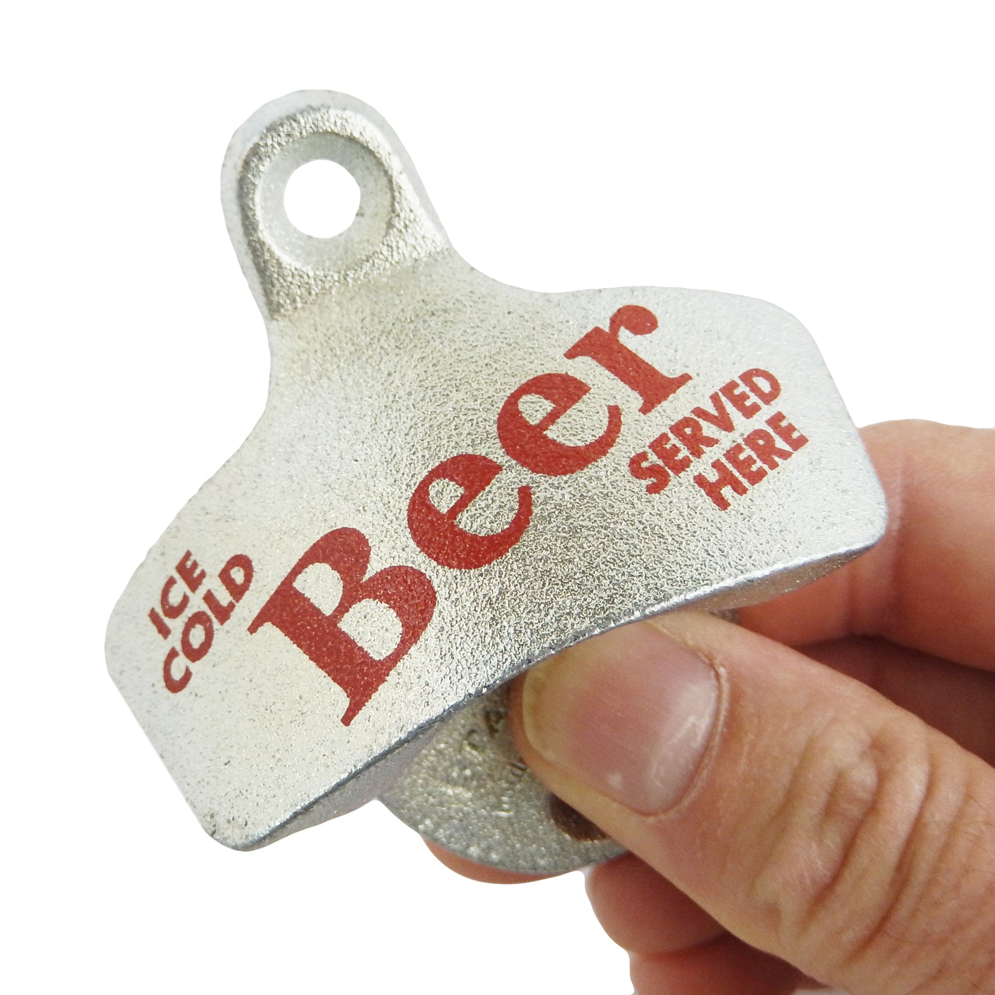Starr X Ice Cold Beer Served Here Soda Bottle Opener Wall Mounted Zinc Plated