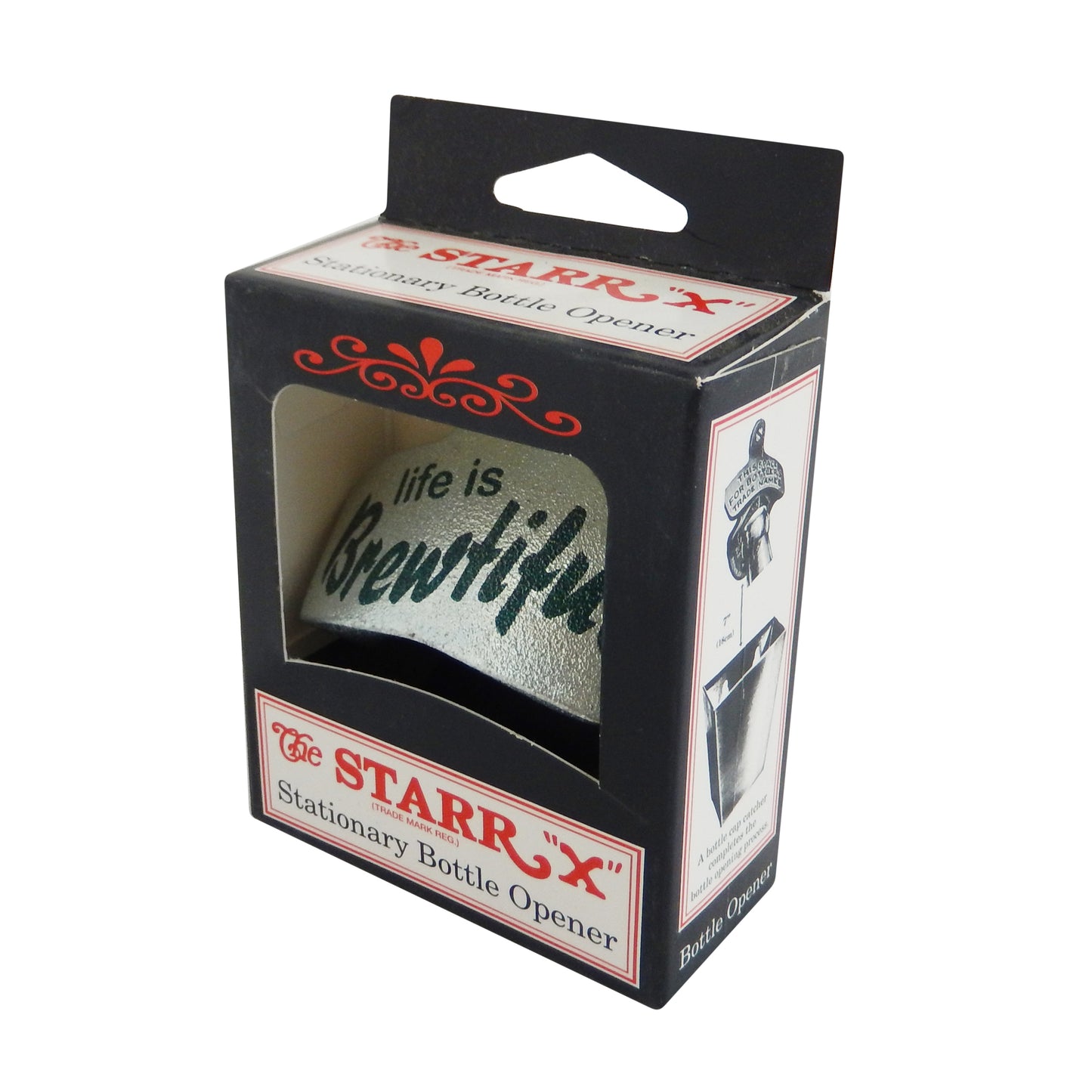 Starr X Life is Brewtiful Cast Iron Beer Bottle Opener Wall Mount Zinc Plated