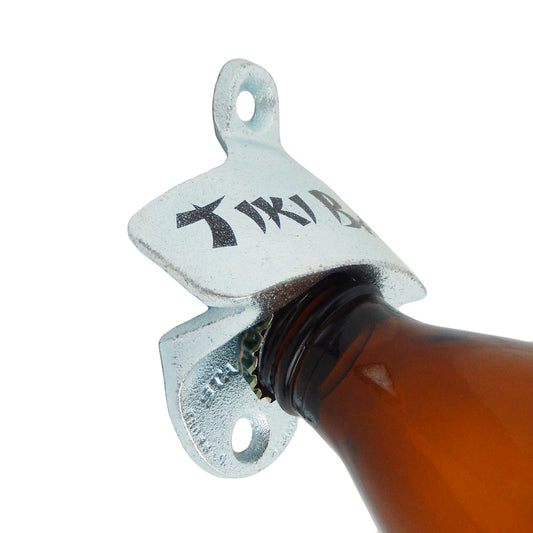 Starr X Tiki Bar Cast Iron Beer Soda Bottle Opener Wall Mounted Zinc Plated