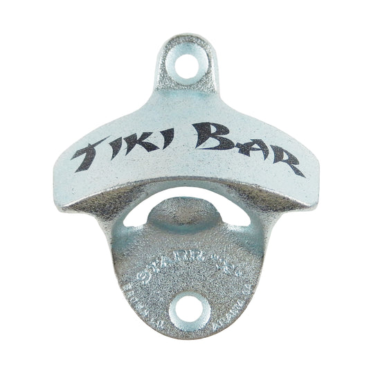 Starr X Tiki Bar Cast Iron Beer Soda Bottle Opener Wall Mounted Zinc Plated