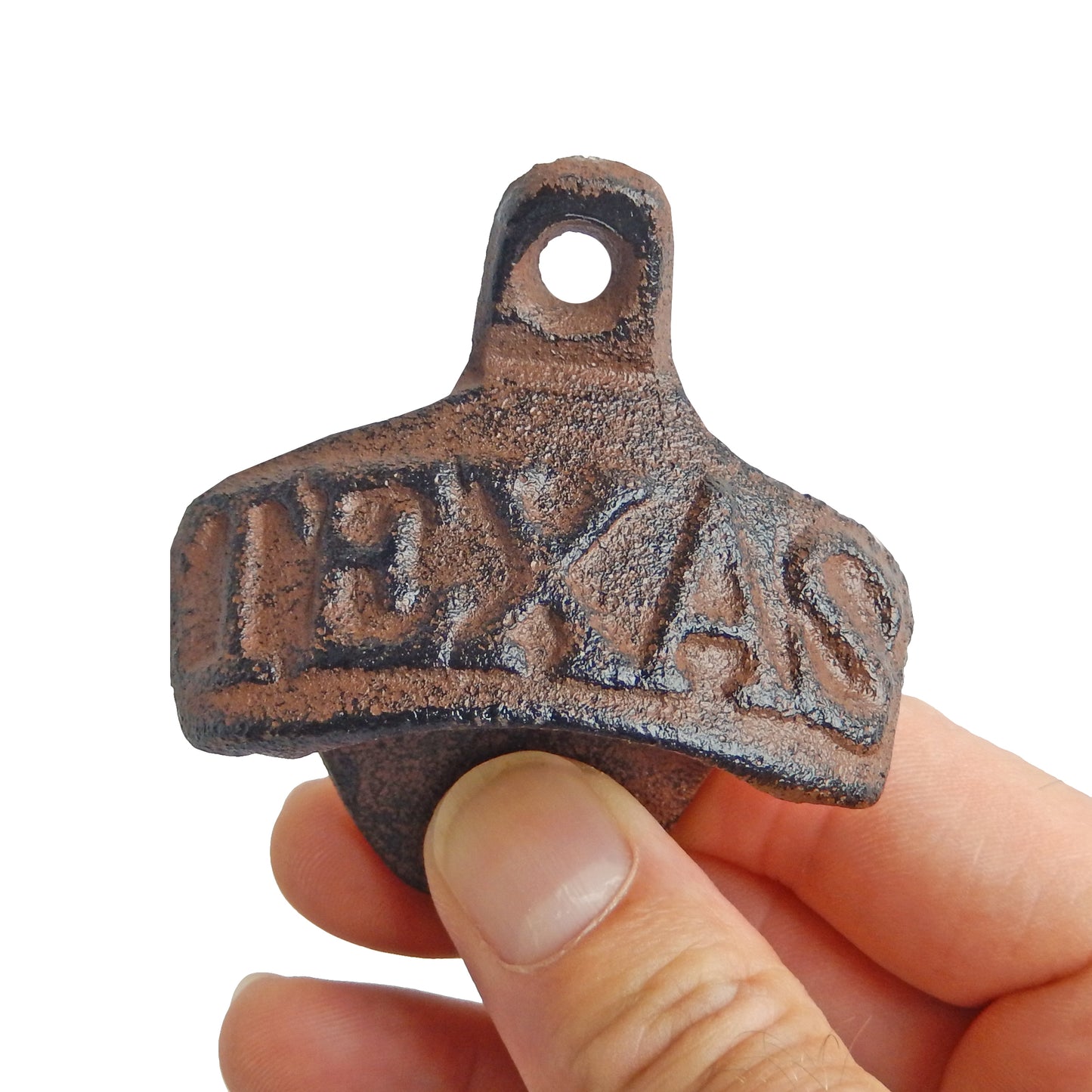 Rustic Cast Iron Texas Beer Soda Bottle Opener Wall Mounted Western Kitchen Bar