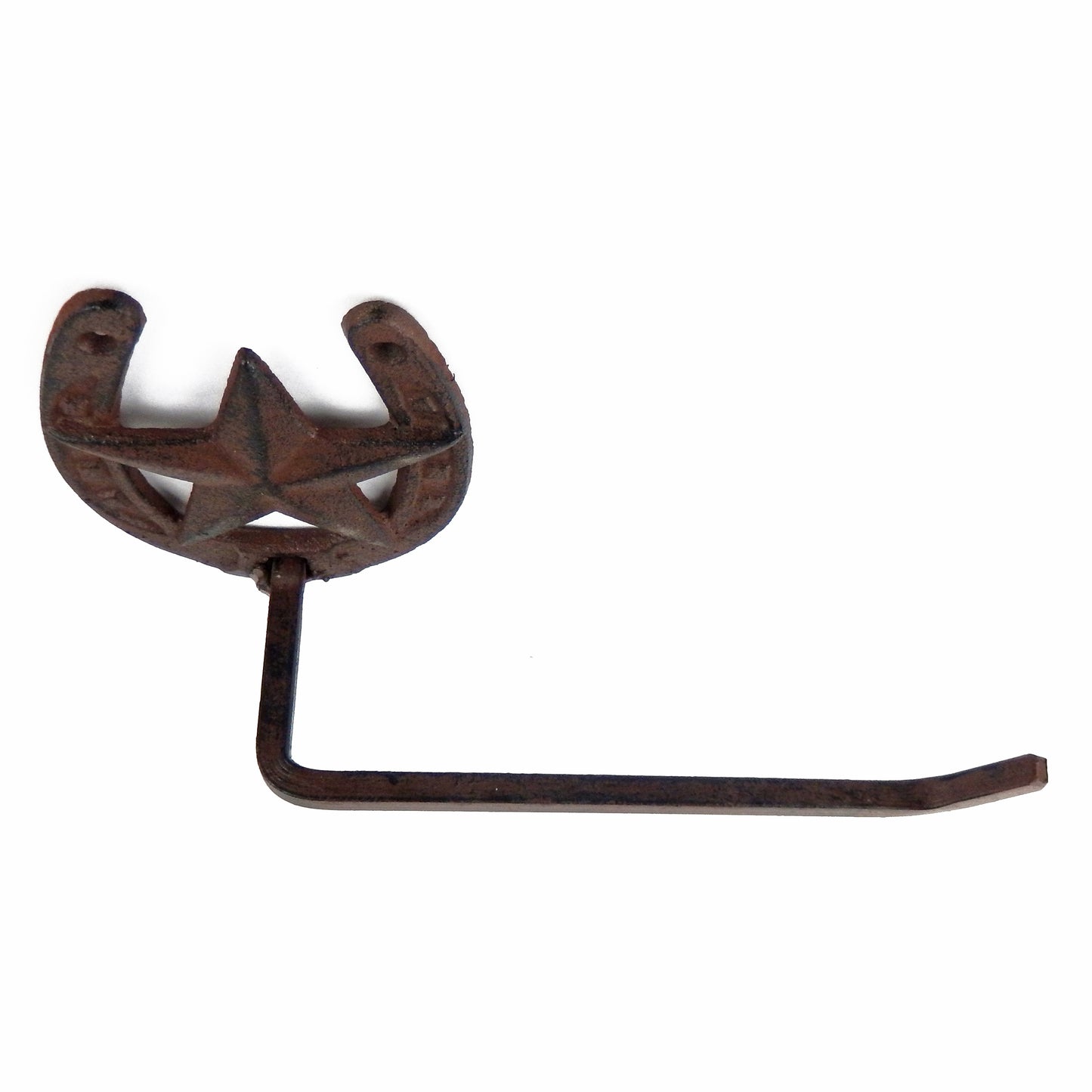 Metal Horseshoe Star 3 Piece Bathroom Set Towel Bar, Ring, Toilet Paper Holder