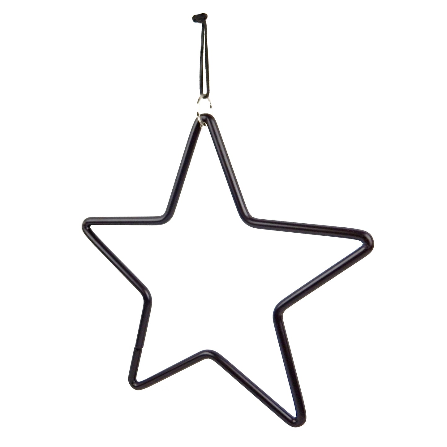 Hanging Metal Texas Star Dinner Bell With Clanger Wrought Iron Country Western