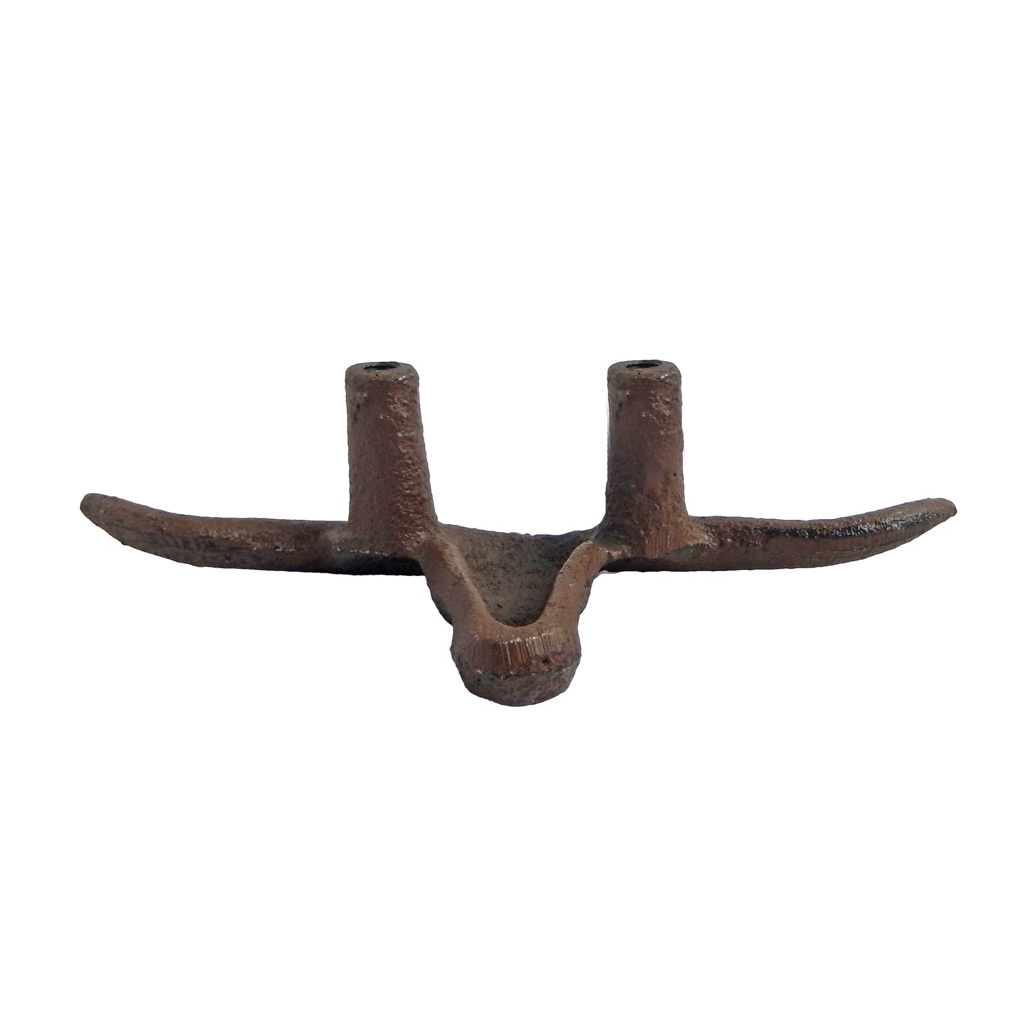 Rustic Cast Iron Longhorn Steer Drawer Pull Handle Knob Brown 4.75" (Pack of 6)