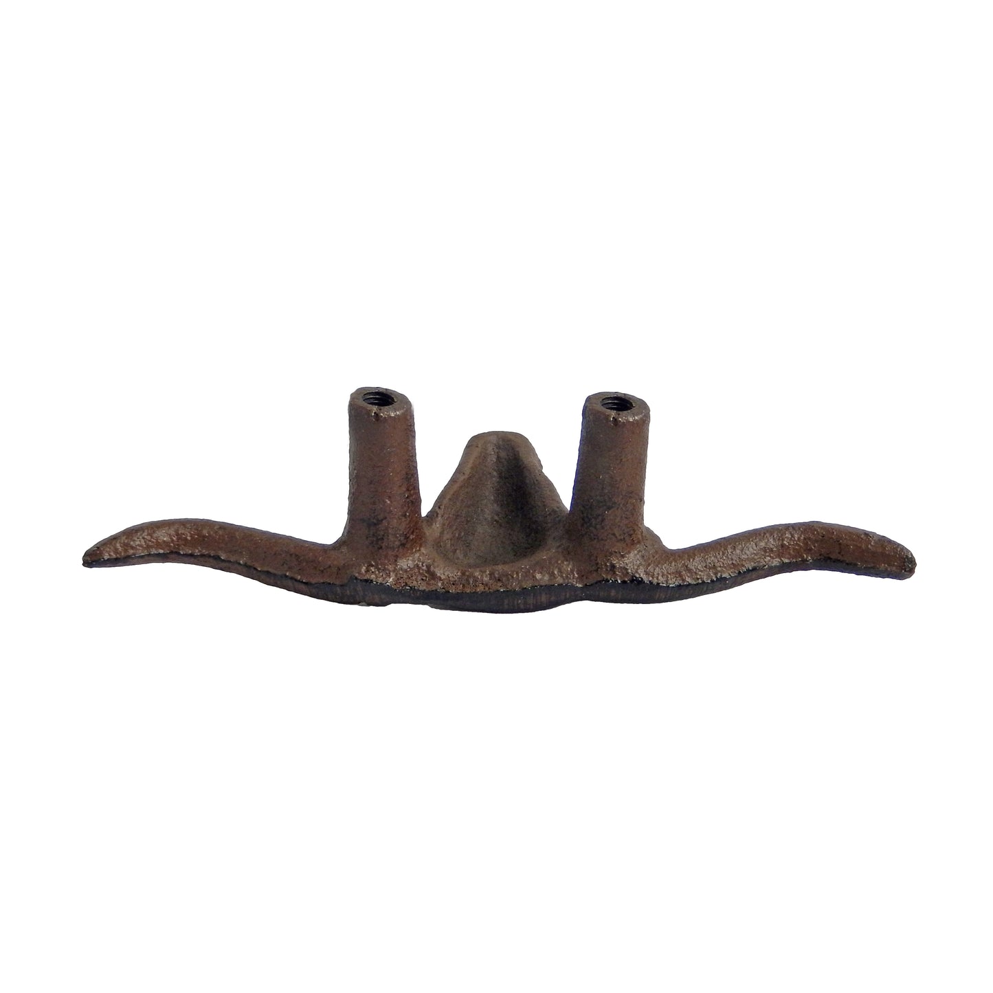 Rustic Cast Iron Longhorn Steer Drawer Pull Handle Knob Brown 4.75" (Pack of 6)