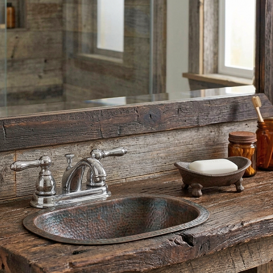 Cast Iron Bathtub Soap Dish Holder Western Decor Rustic Brown Antique Style