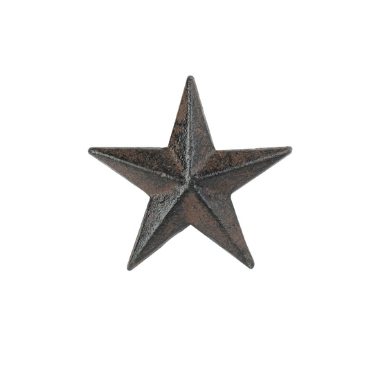 6 Rustic Star Drawer Pull Cabinet Door Handle Knobs Western Antique Style 2.5 in