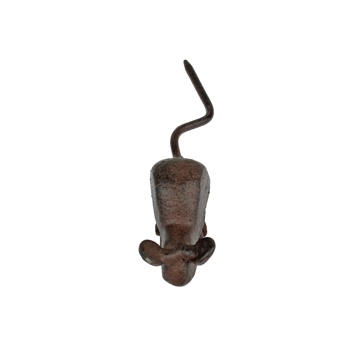 Little Tiny Mouse Figurine Cast Iron Miniature Paperweight Rustic Brown Finish