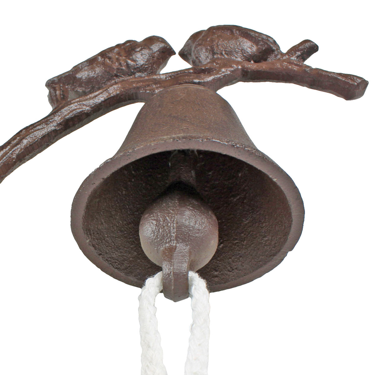 Cast Iron Birds On Tree Dinner Bell Wall Mounted Antique Style Rustic Finish