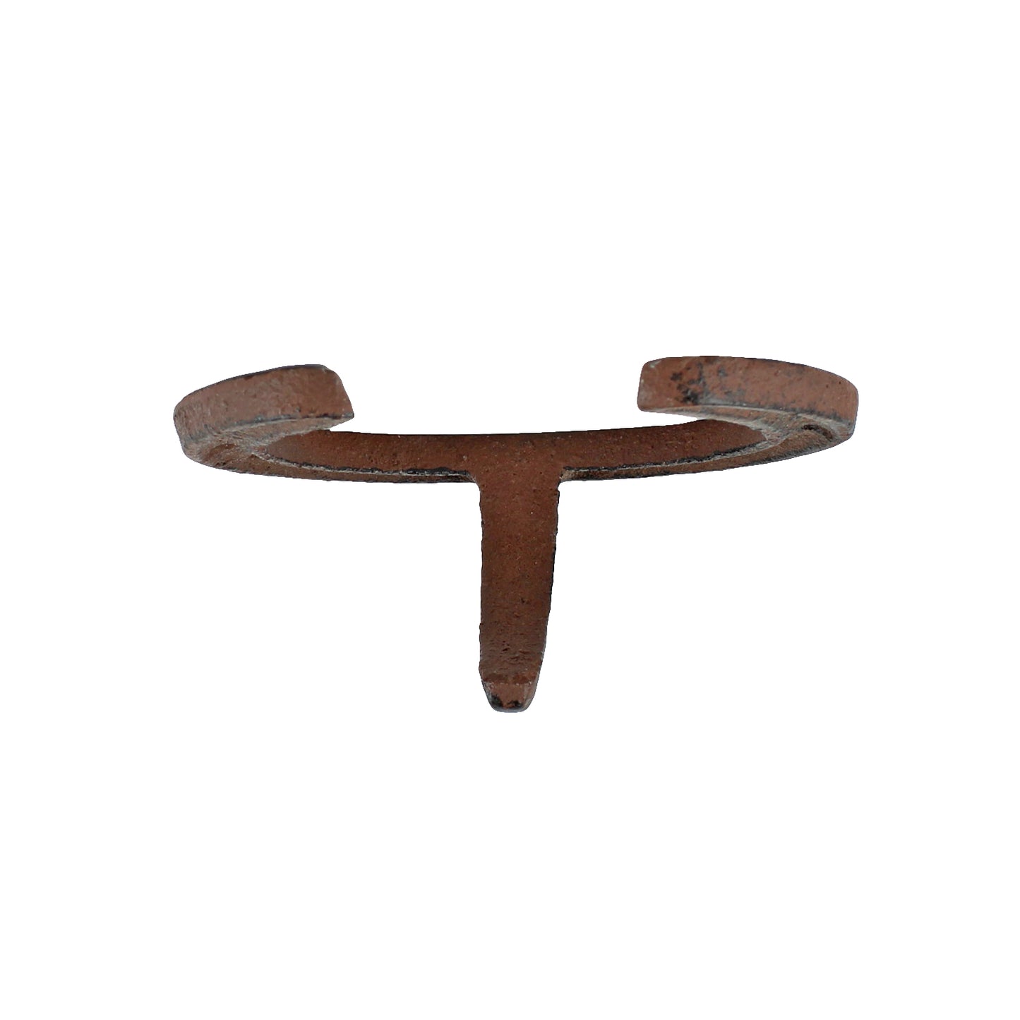 Cast Iron Lucky Horseshoe Wall Hook Key Towel Coat Hanger Rustic Brown 3 5/8 in