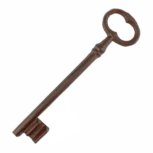 Cast Iron Jailers Key Victorian Antique Style Skeleton Key Decorative 8 1/2 inch