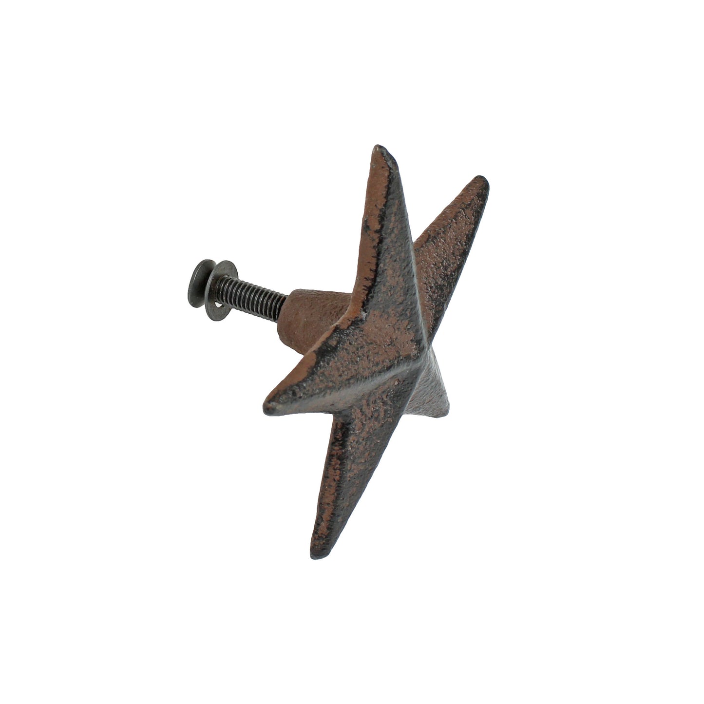 6 Rustic Star Drawer Pull Cabinet Door Handle Knobs Western Antique Style 2.5 in