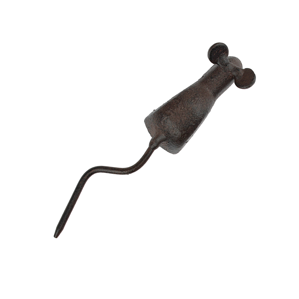 Little Tiny Mouse Figurine Cast Iron Miniature Paperweight Rustic Brown Finish