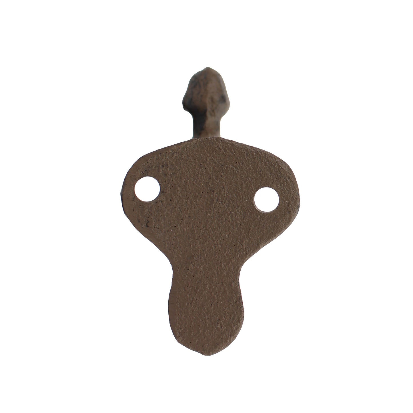 Cast Iron Acorn Double Wall Hook Key Towel Coat Purse Door Hanger Brown 2 3/4"