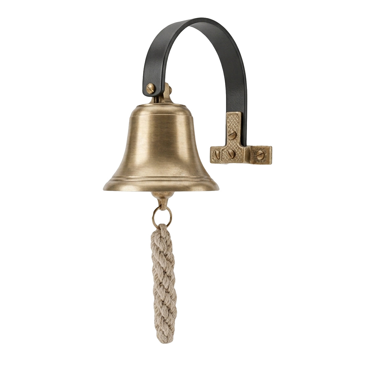 Brass Shopkeeper's Bell Antique Style Door Entry Retail Shop Chime Wall Mounted