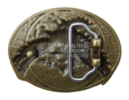 Men's American Eagle Belt Buckle USA Proud Antique Bronze Tone Fits 1.5" Belt