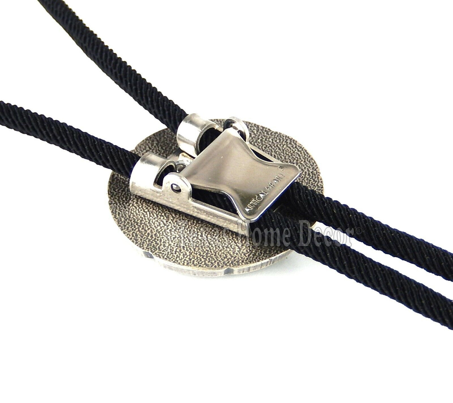 Celtic Knot Bolo Tie Real Silver Plated 35" Fiber Sky Systems Braided Cord