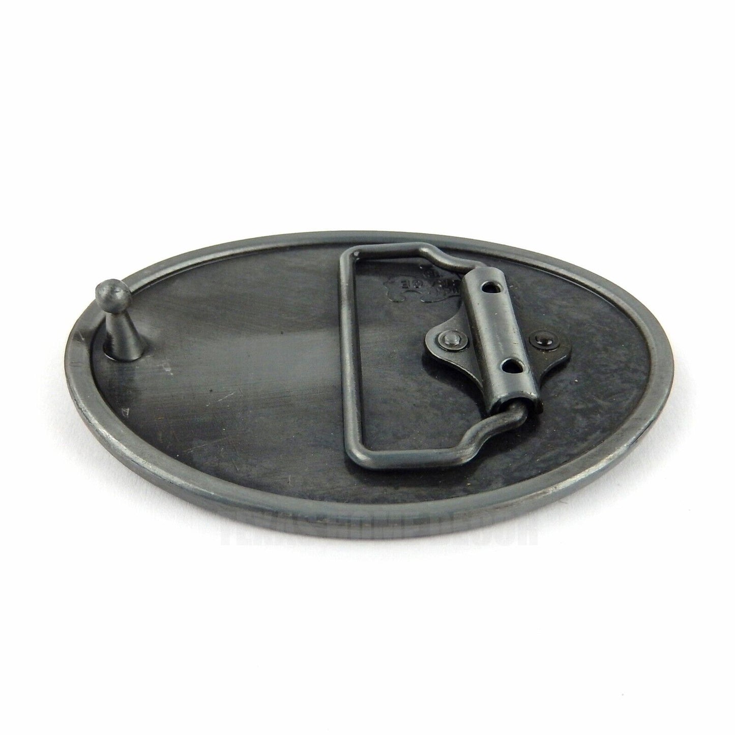 Cowgirl Up Women's Horse Heart Belt Buckle Antique Silver Tone Enamel Inlay