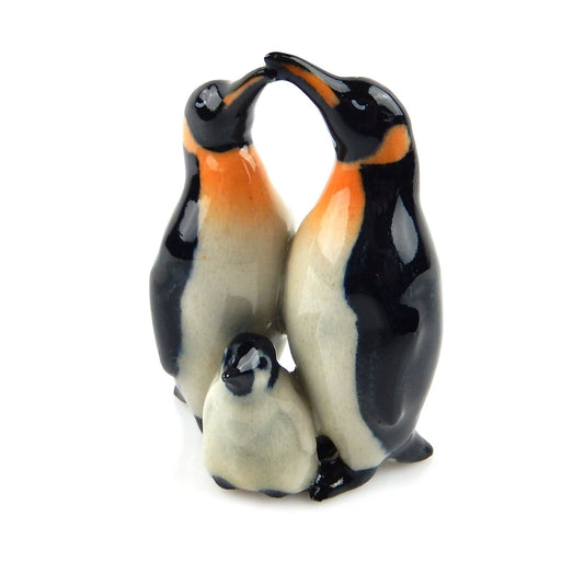 Northern Rose Collectors Penguin Family Porcelain Figurine Handcrafted & Painted