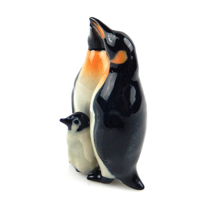 Northern Rose Collectors Penguin Family Porcelain Figurine Handcrafted & Painted