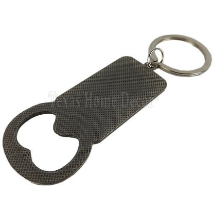 Metal Dallas Cowboys Keychain Beer Bottle Opener Keyring License Plate Look