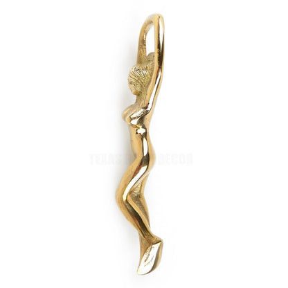 Curvy Lady Sexy Woman Beer Bottle Opener Handheld Polished Solid Brass