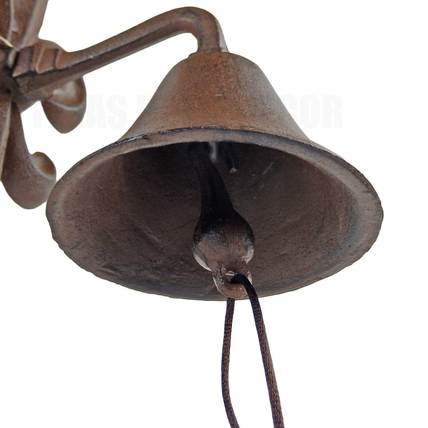 Fleur De Lis Dinner Bell Wall Mounted Rustic Cast Iron French Country Style