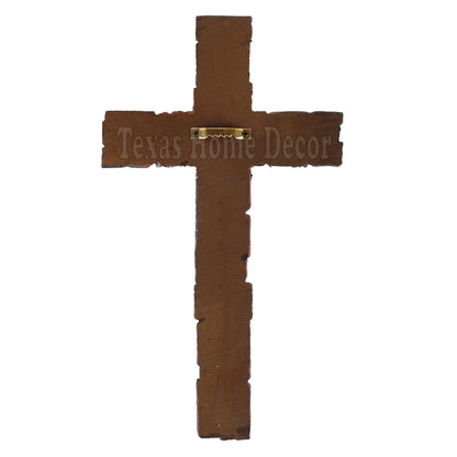 Inspirational Messages Tile Wall Cross Polyresin Hand Painted Religious 12 inch