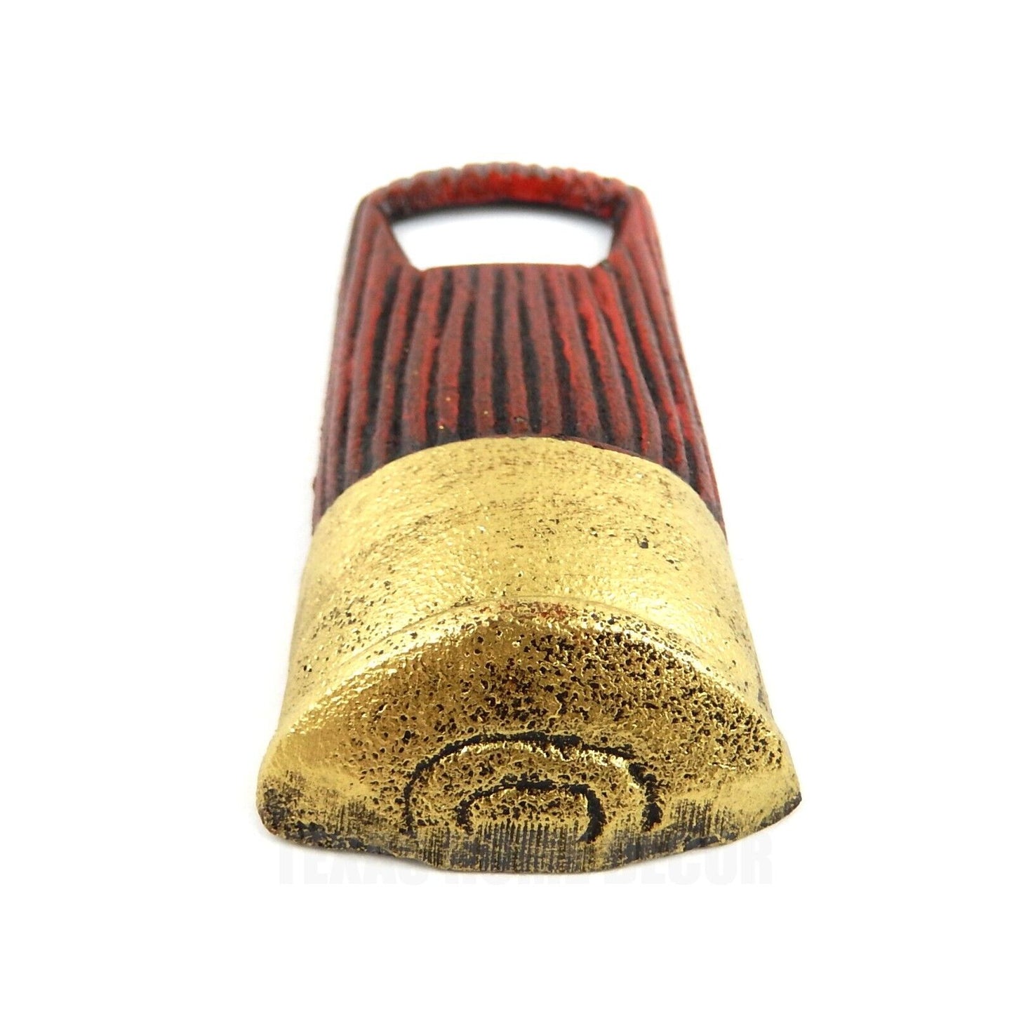 Shotgun Shell Beer Soda Bottle Opener Hand Held Cast Iron Cabin Hunting Decor