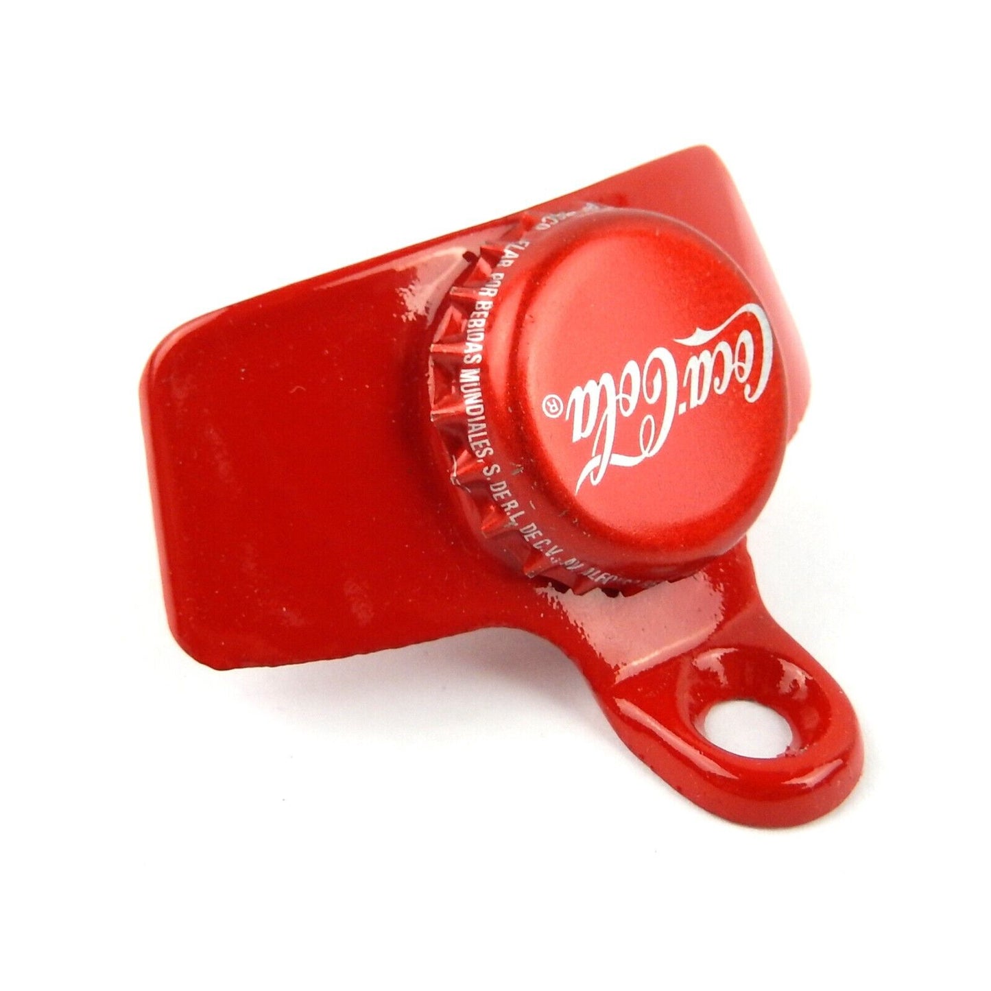 Red Coca-Cola Cap Beer Bottle Opener Wall Mounted Powder Coated Cast Iron