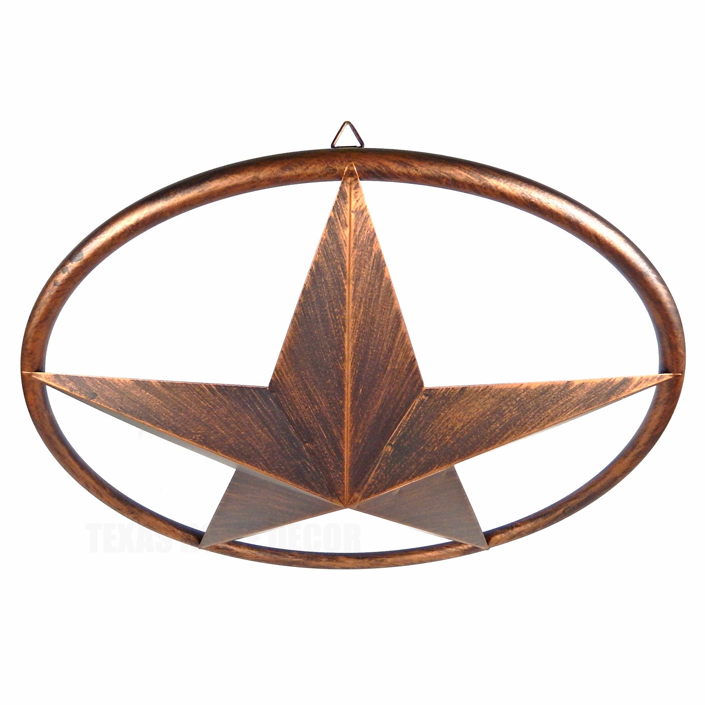 24" Metal Barn Star Round Smooth Ring Wall Plaque Sign Rustic Western Wall Mount