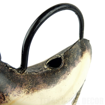 Handcrafted Metal Donkey Watering Can Plant Pals Garden Yard Porch Decor 15.5 in