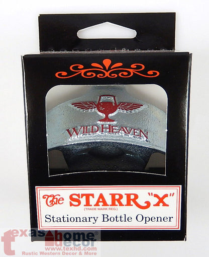 Embossed Wild Heaven Brewery Beer Bottle Opener Starr X Wall Mounted Cast Iron