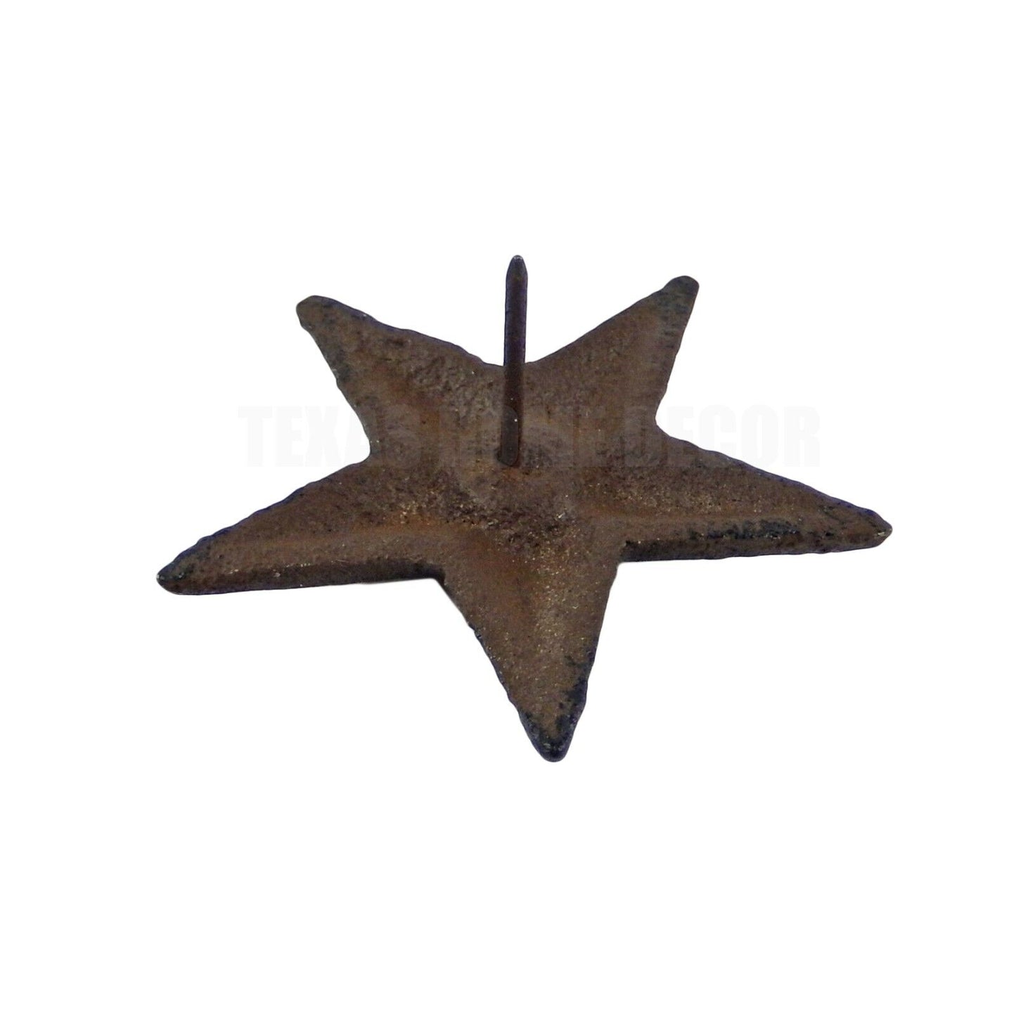 Lot 6 Cast Iron 2.5 inch Texas Star Nails Tacks Rustic Finish Western 1 in Nail
