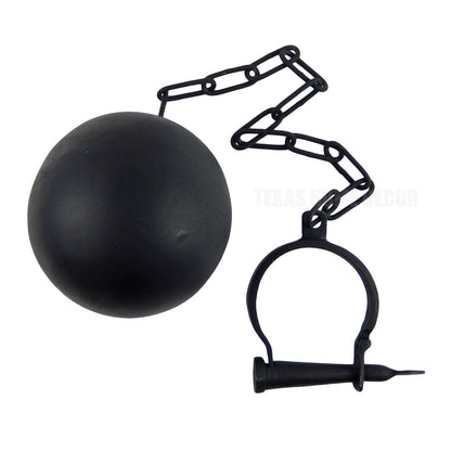 Lockable Ball & Chain Metal Leg Shackle Prison Wedding Gag Gift Light Weight