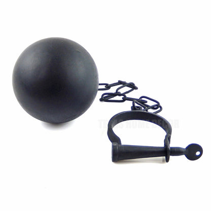Lockable Ball & Chain Metal Leg Shackle Prison Wedding Gag Gift Light Weight