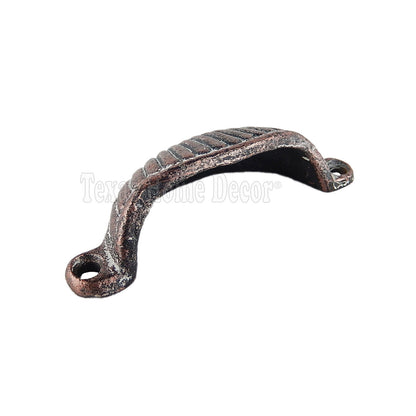 Shell Cup Bin Drawer Pull Cabinet Handle Cast Iron Antique Style with Screws