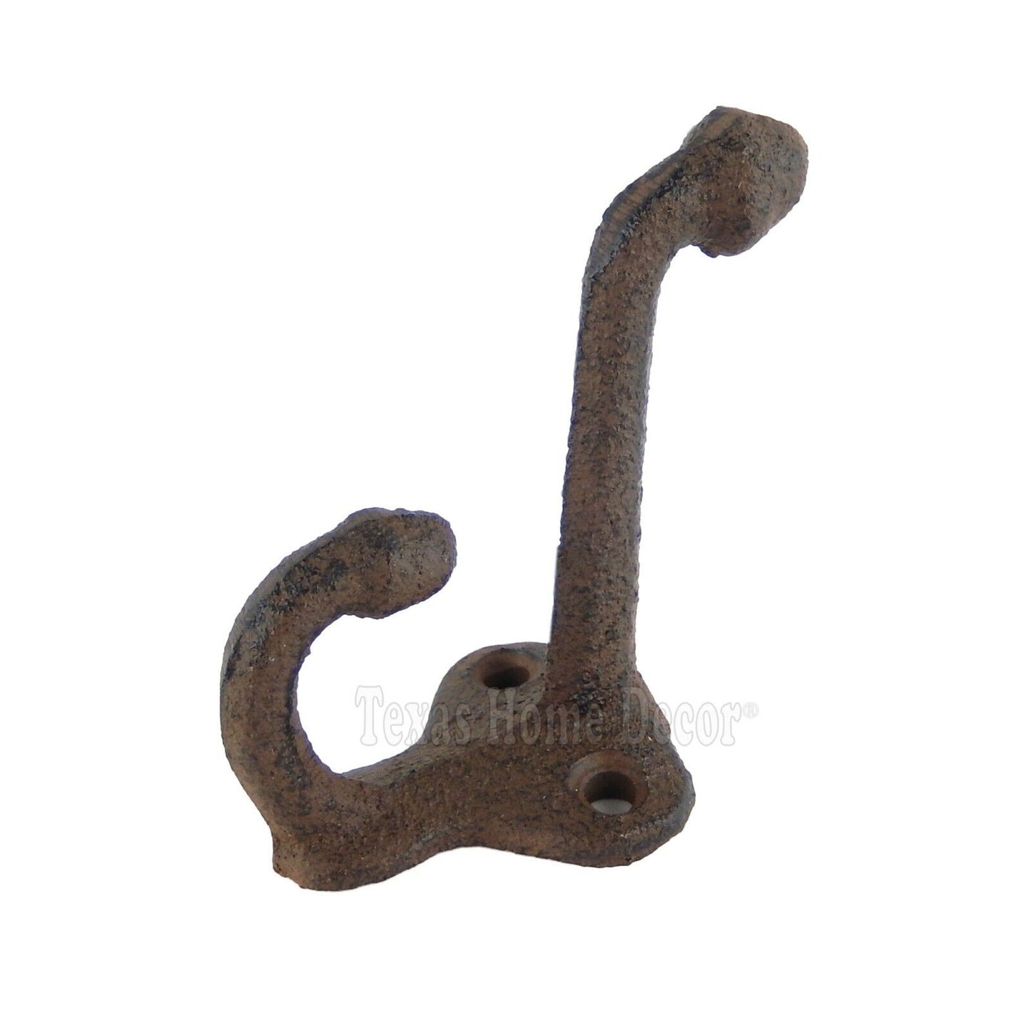 Acorn Double Wall Hook Cast Iron Hat Towel Coat Key Hanger Antique Style 2 3/4"