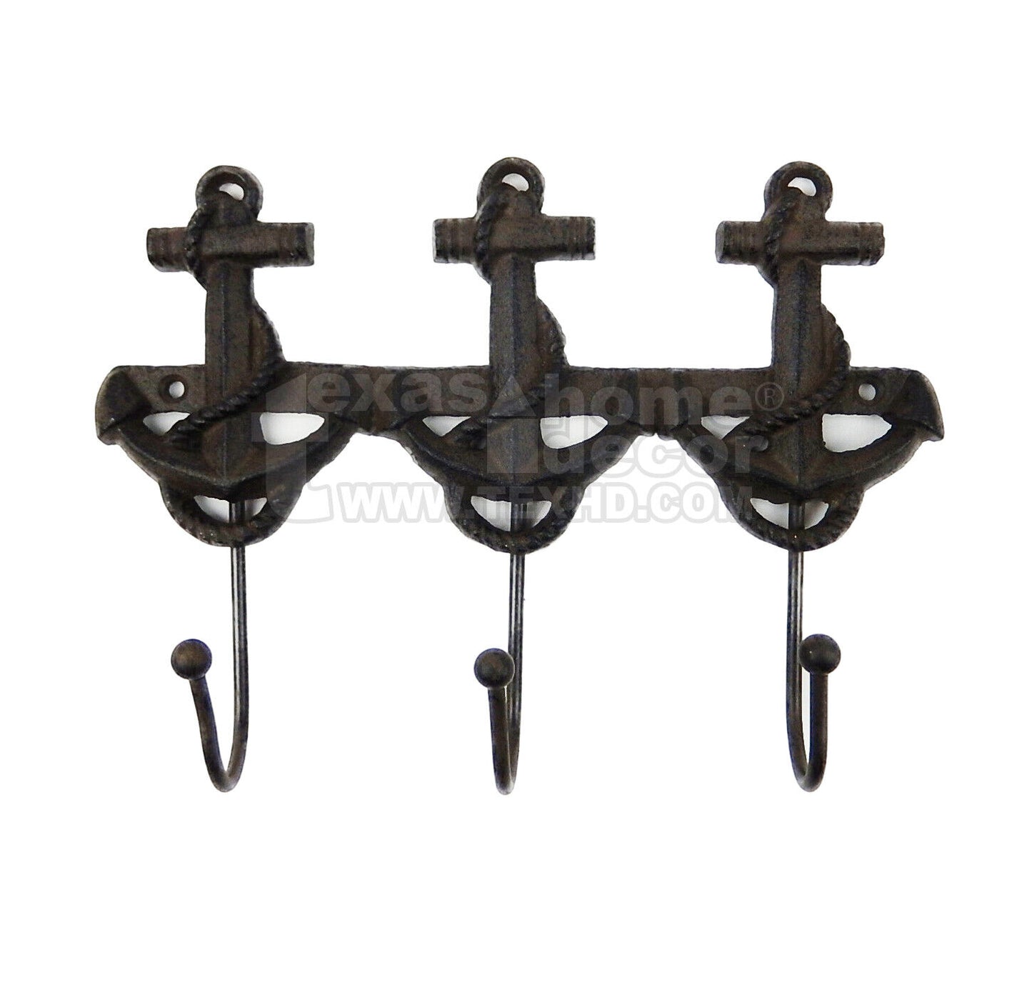 Anchor Key Rack Cast Iron Rustic Wall Nautical Hook Towel Holder Coat Hanger