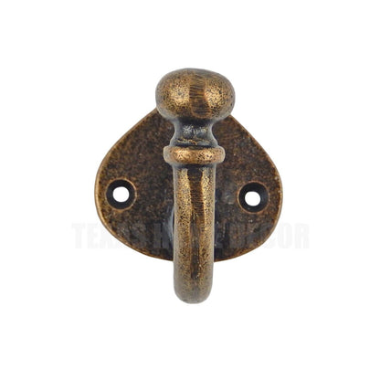 Teardrop Wall Hook Metal Door Key Robe Coat Towel Clothes Hanger Antique Bronze