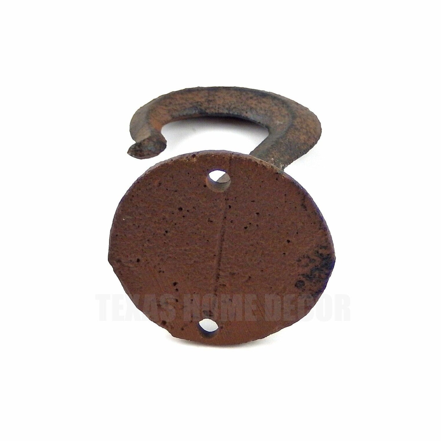 Industrial Ceiling Clevis Eye Wall Hook Heavy Duty Cast Iron Antique Brown Look