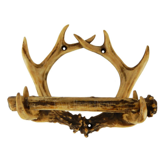 Faux Antler Toilet Paper Holder Wall Mounted Cabin Lodge Decor Rustic Western