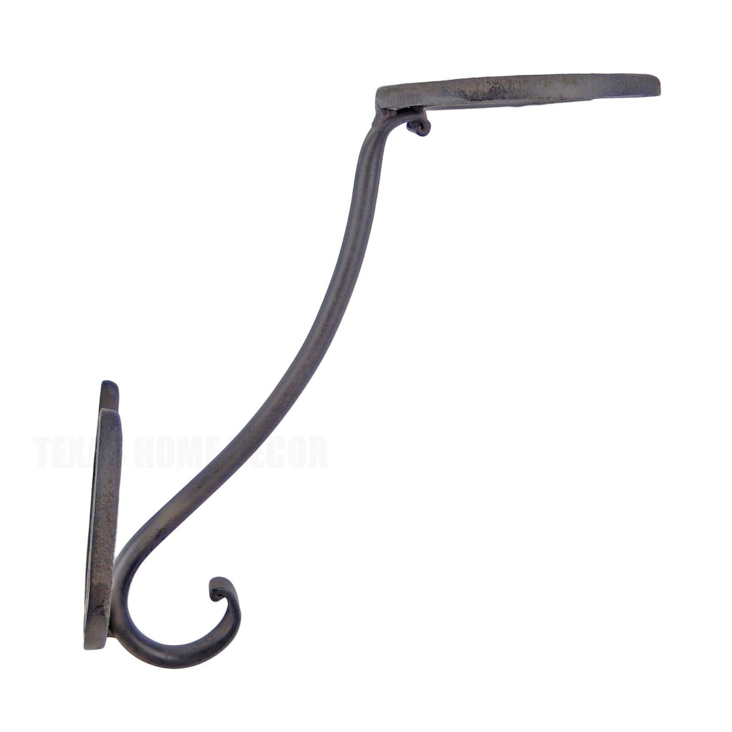 Horseshoe Coat & Hat Wall Rack Hanger Hook Rustic Western Rustic Brown Cast Iron