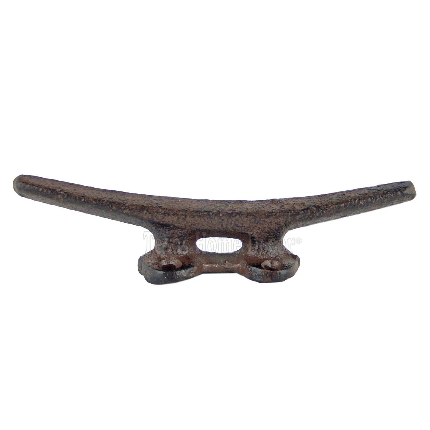 Cleat Boat Hook Handle Cast Iron Ship Dock Nautical Decor Rustic Finish 5 inch