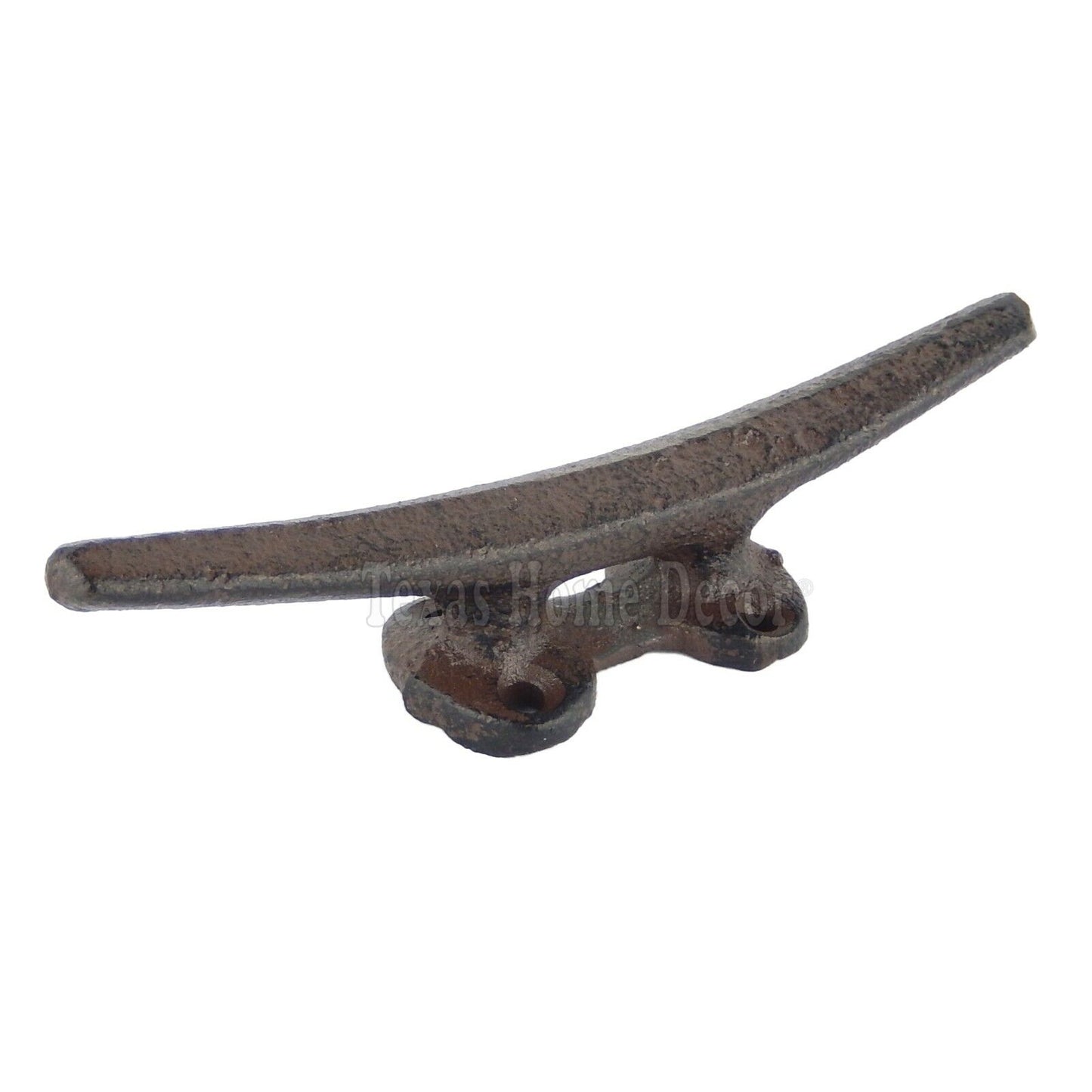 6 Cleat Boat Hooks Handles Cast Iron Ship Dock Nautical Decor Rustic Finish 5 in